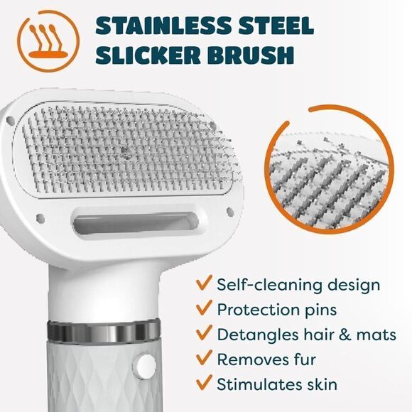 New Dog Dryer, 5 in 1 Portable Handheld Dog Blow Dryer w/ Smart Temp Adjustment - Picture 6 of 16